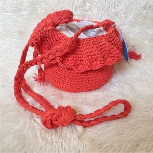 RHODE x Target Crochet Bucket Bag - Orange NEW